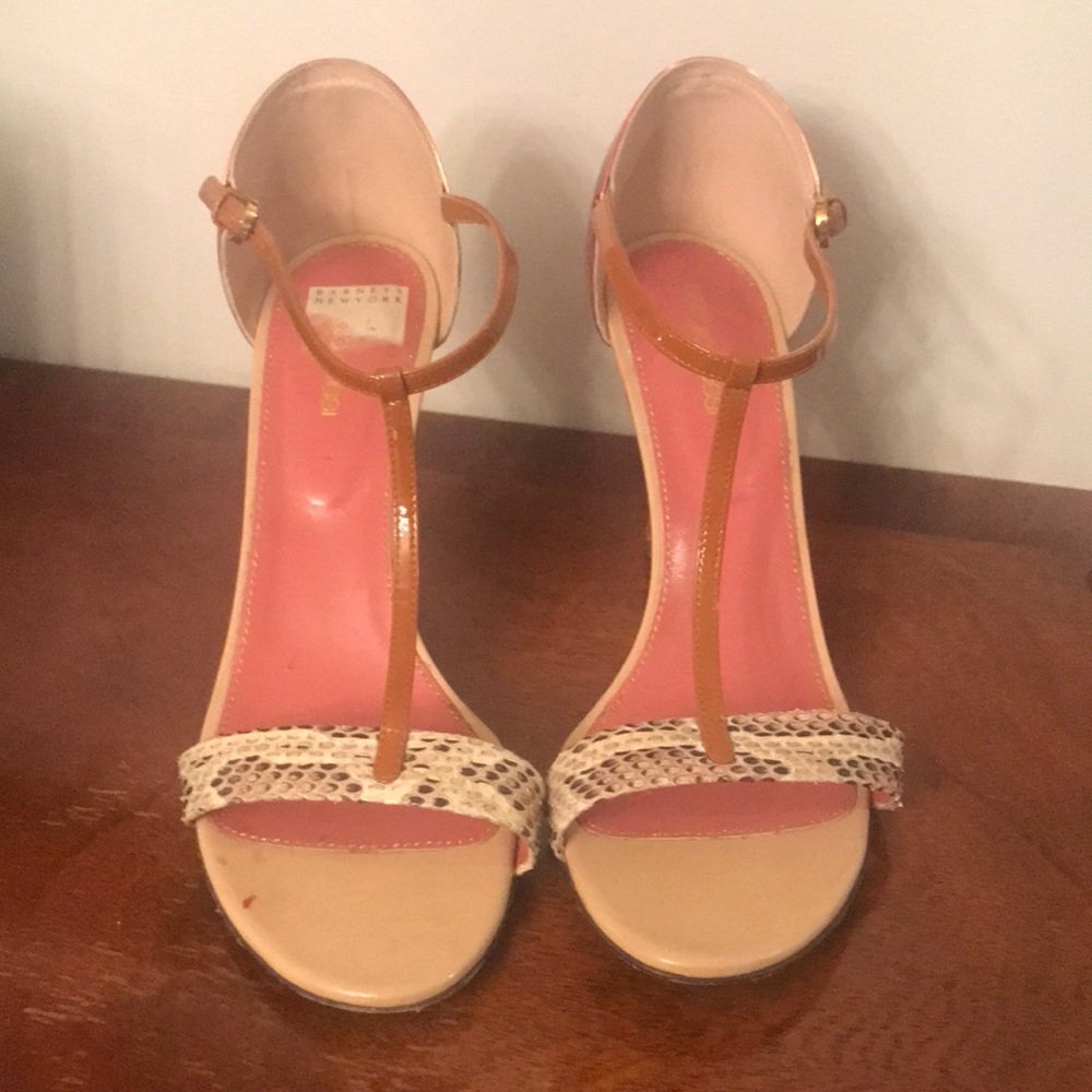 Sergio Rossi heels nude snake skin and   size 40.5 - Picture 2 of 10